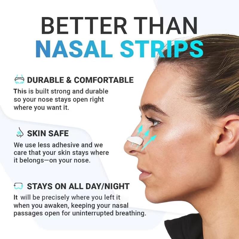 Breathing Refill Tabs Pack - Boost Oxygen, Improve Sleep Quality Snoring Solution- Sweat Resistant, Skin Safe Nasal Strips - Extra Strength Snore Stopper Extra Strength skin safe nasal strip