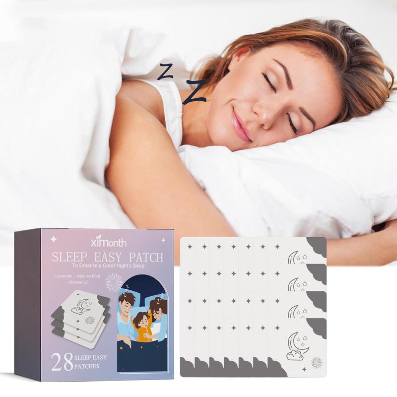 Sleep Patch, 28pcs box Sleep Easy Patch, Sleep Aid Patch, Stress Relief Patch, Relaxation Patch, Body Care Kit for Women & Men