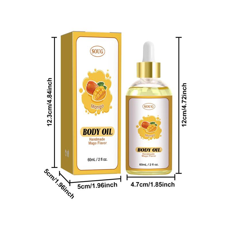 Mango Flavor Body Juice Oil, Calf Muscle Massage Oil, Very Fluid Body Oil, Body Care Oil for Women & Men