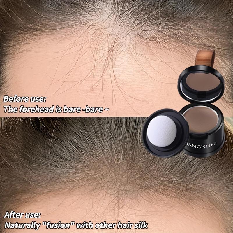 Hairline shadow powder, natural hair concealer, forehead and gray hair coverage, long-lasting eyebrow powder, filling sparse areas, beauty