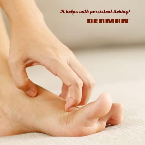 Derman Foot Powder Spray for the Treatment of Athlete's Foot, 4.6 Oz each, Daily Fungus