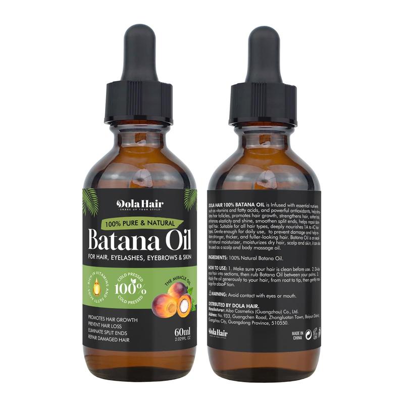 Batana Oil for Hair Growth Organics 100% Natural Pure Batana Hair Oil Batana Oil Nourishes Damaged Hair to Prevent Hair Loss Natural Hair Growth Oil and Conditioner Batana Hair Oil 2.02 Fl Oz