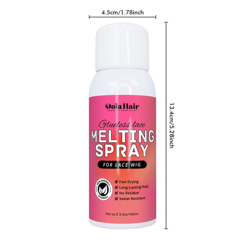 Dolahair Lace Melting and Holding Spray Glue-Less Hair Adhesive for Wigs Glueless Install Lace Front Wig Spray Wig Melting Spray