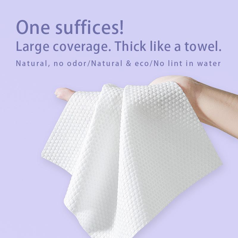 [1 per 40 pcs]Extractable face towel disposable cotton soft towel thickened facial cleanser dry and wet pearl pattern facial tissue student facial tissue