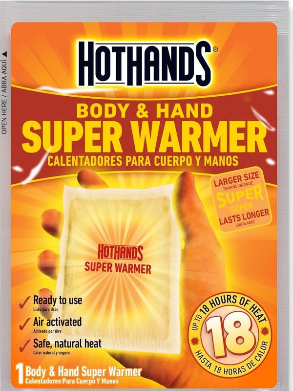 Hothands Body & Hand Super Warmers - Long Lasting Natural Odorless Air Activated Warmers - up to 18 Hours of Heat - 3 Individual Warmers Kobayashi