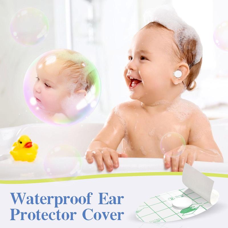 Waterproof Ear Protector Cover, 60pcs box Multifunctional Ear Protector Cover, Ear Protective Film, Ear Protector for Shower Swimming