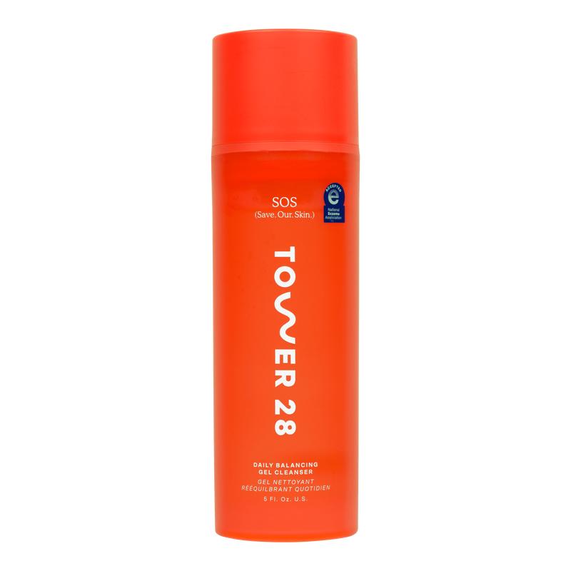 Tower 28 SOS Daily Balancing Gel Cleanser, Soothing Facial Cleanser, Replenishes, Balances and Hydrates Skin Serum Skincare