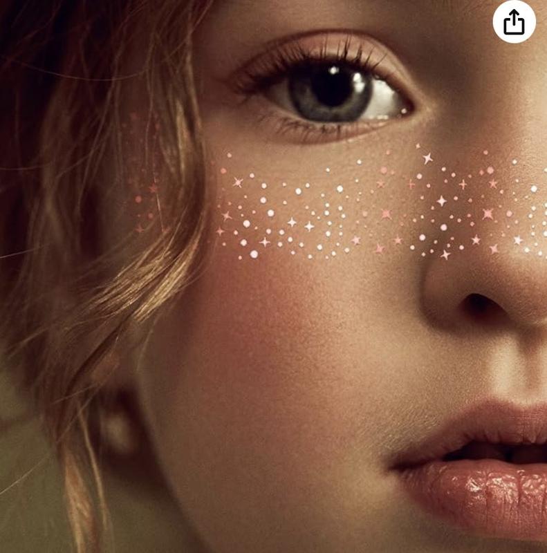 Glitter Freckles Face Tattoo, Glitter Freckles, Sparkle Makeup Patches-Face Glitter Speckles Patches，Suitable for professional makeup, dancer costume parties | ladies and girls，Christmas Gift