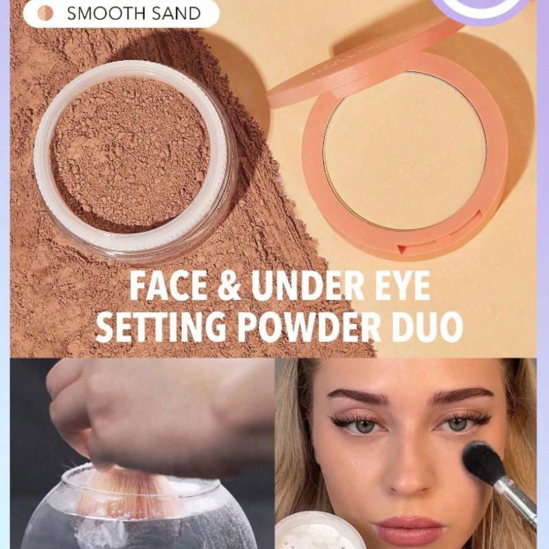 SHEGLAM Insta-Ready Face & Under Eye Setting Powder Duo Xmas Christmas Gift Winter