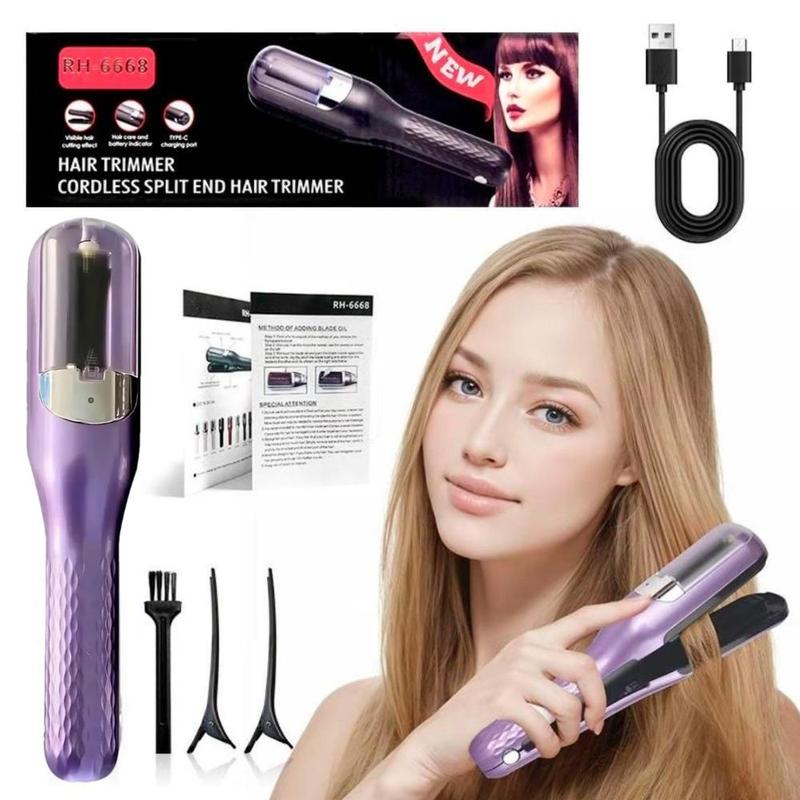 Hair Edge Control Trimmer, 1 Count Multifunctional Hair Clipper & Hair Clips & Brush & Charging Cable, Portable Diffuser Hair Trimmer for Men & Women, Christmas Gift, Stocking Fillers, New Year Gift, Winter Essentials