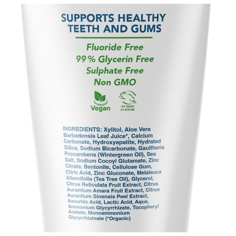 Dentist Formulated Fluoride Free Remineralizing Toothpaste with Nano Hydroxyapatite for Enamel Repair and Sensitive Teeth Wintermint Flavor Oral