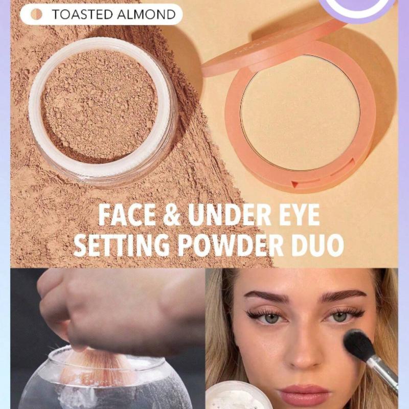 SHEGLAM Insta-Ready Face & Under Eye Setting Powder Duo Xmas Christmas Gift Winter