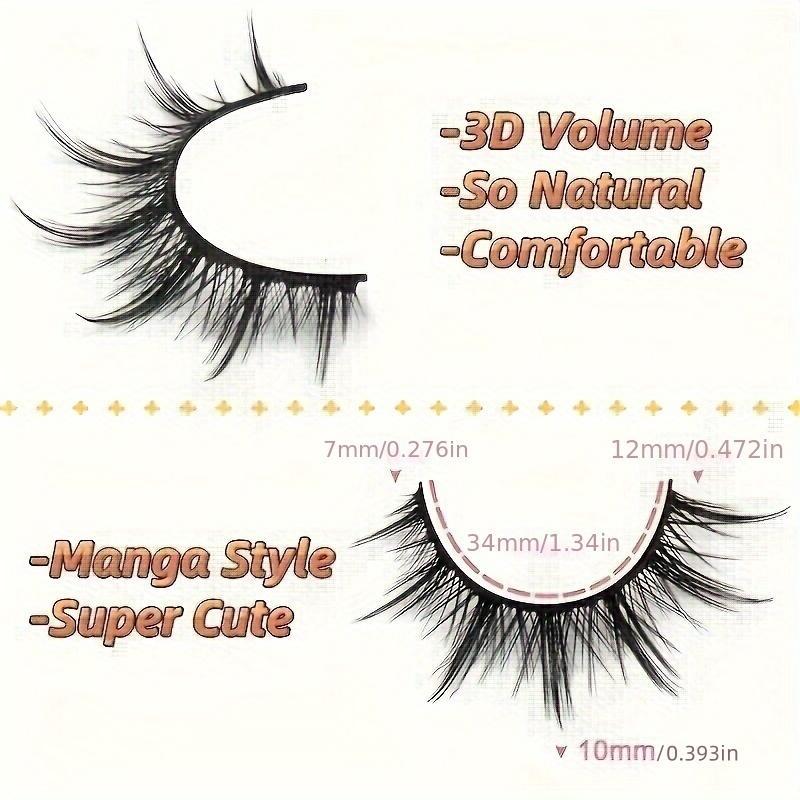 Cat Eye False Eyelashes, Extra Long And Thick False Eyelashes For Makeup And Eyelash Extension, Cosplay False Eyelashes, 3D Wispy False Eyelashes