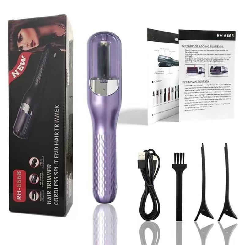 Hair Edge Control Trimmer, 1 Count Multifunctional Hair Clipper & Hair Clips & Brush & Charging Cable, Portable Diffuser Hair Trimmer for Men & Women, Christmas Gift, Stocking Fillers, New Year Gift, Winter Essentials