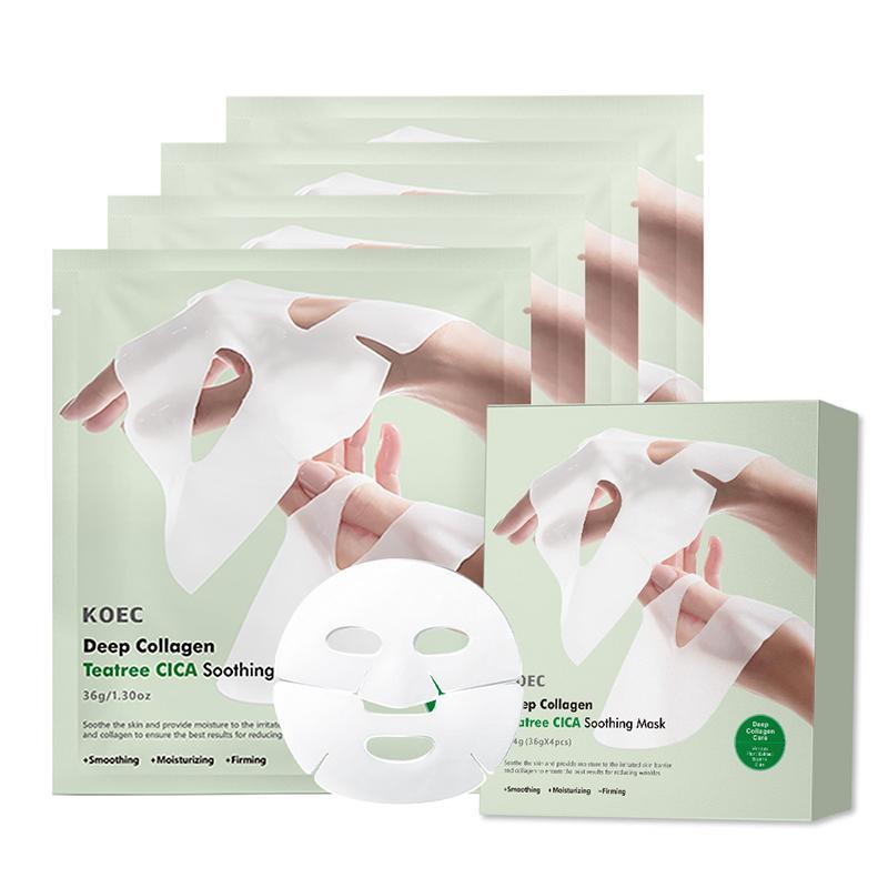 Tea Tree Collagen Mask, Moisturizing Facial Mask, Deeply Hydrating Facial Mask, Face Care Product for Women & Men