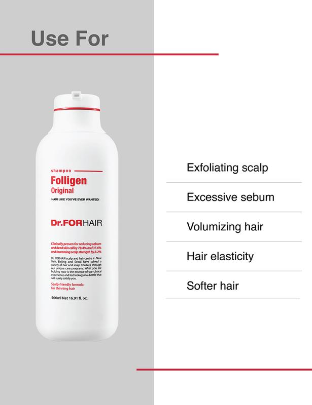 [Holiday Edition] Dr.FORHAIR Set of Folligen Original Shampoo + Folligen Treatment + Sea Salt Scaler + Folligen Tonic