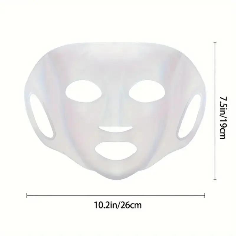 1pcs Silicone Face Mask Holder - Reusable, Evaporation-Proof, Moisturizing Facial Mask Cover, Beauty Face Tool - Includes Travel