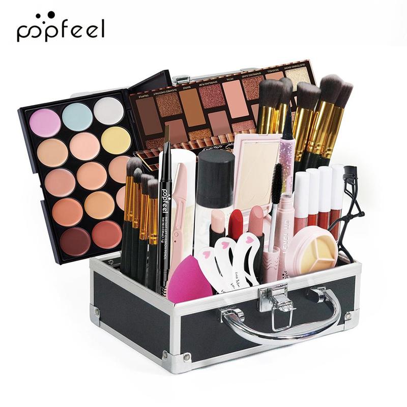 Multifunctional Makeup Set, 1 Set Makeup Kit with Makeup Brushes, Cosmetic Set for Beginners, Professional Makeup Set for Women & Girls