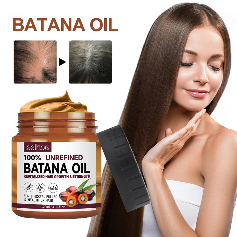 Natural Batana Oil, Dr. Sebi Batana Oil from Honduras - 4.05oz 120ml Unrefined Natural Oil for Visibly Thicker, Healthier Hair of All Types  Comfort haircare mask