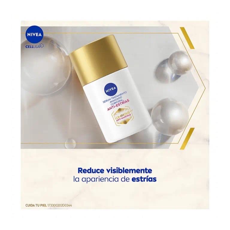 NIVEA Luminous630 Anti-Estrías Body Serum 100ml - Skincare Comfort Skin Repair