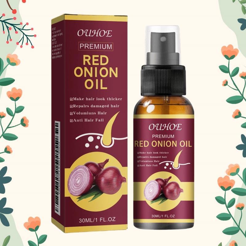 Red Onion Hair Oil, 1 Box 2 Boxes Hair Strengthening Oil, Hair Care Product for Men & Women, Moisturizing Hair Oil for Dry & Damaged Hair