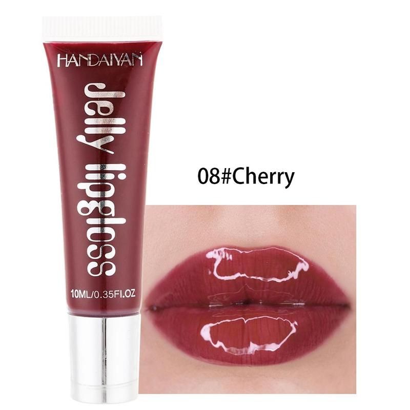 Music Festival Makeup Moisturizing Lip Gloss, Candy Color Jelly Lip Stain, Hydrating Plumping Lipstick for Girls & Women, Christmas, Christmas Gift