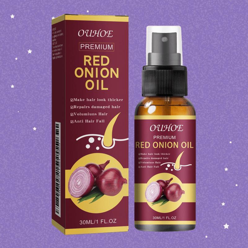 Red Onion Hair Oil, 1 Box 2 Boxes Hair Strengthening Oil, Hair Care Product for Men & Women, Moisturizing Hair Oil for Dry & Damaged Hair