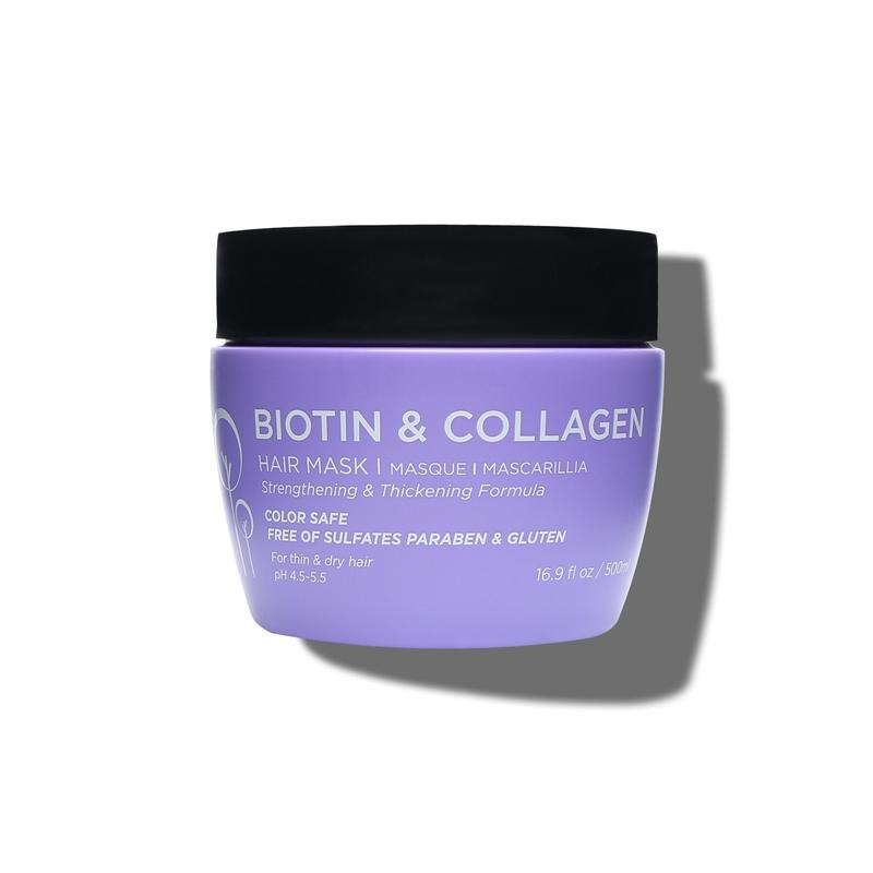 Luseta Biotin & Collagen Hair Mask for Dry & Damaged Hair 16.9 Oz, Strengthening & Thickening Treatment for Hair Growth, Deep Conditioning Hair Treatment