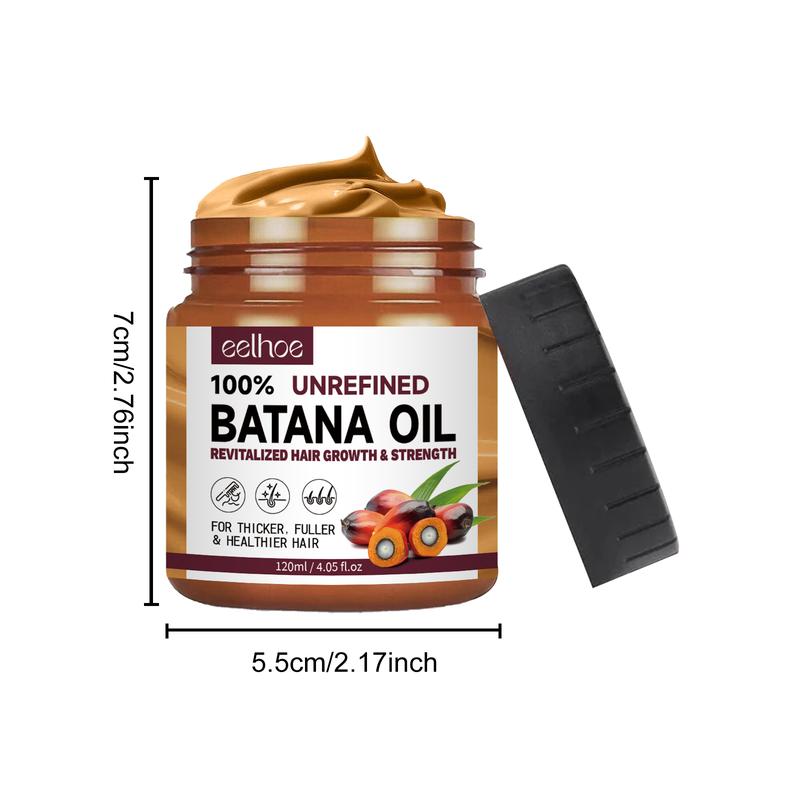 Natural Batana Oil, Dr. Sebi Batana Oil from Honduras - 4.05oz 120ml Unrefined Natural Oil for Visibly Thicker, Healthier Hair of All Types  Comfort haircare mask