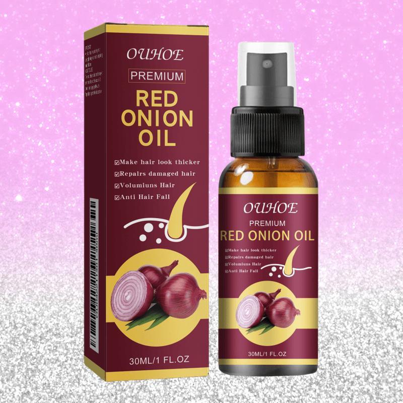 Red Onion Hair Oil, 1 Box 2 Boxes Hair Strengthening Oil, Hair Care Product for Men & Women, Moisturizing Hair Oil for Dry & Damaged Hair