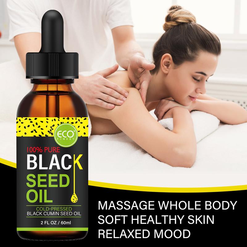 Seed Oil - 3 Times Thymoquinone, Cold-Pressed, 100% Pure Turkish Black Cumin Seed Oil, Liquid Pure Blackseed Oil, Glass Bottle, 2FL OZ 60ml