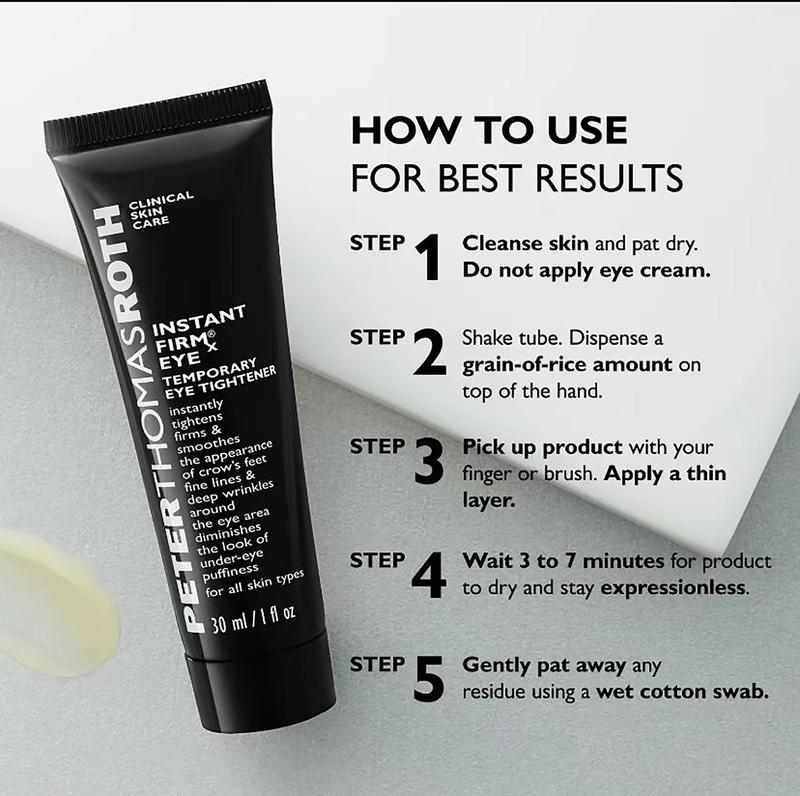 Peter Thomas Roth Instant FIRMx Temporary Eye Tightener-30ml,Tighten smoothes and blurs fine lines and puffiness, comfortable skincare for the eye area, suitable for all skin types.