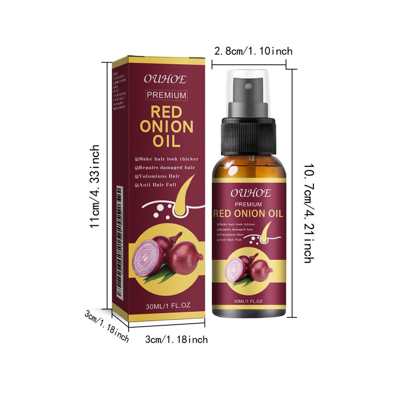 Red Onion Hair Oil, 1 Box 2 Boxes Hair Strengthening Oil, Hair Care Product for Men & Women, Moisturizing Hair Oil for Dry & Damaged Hair