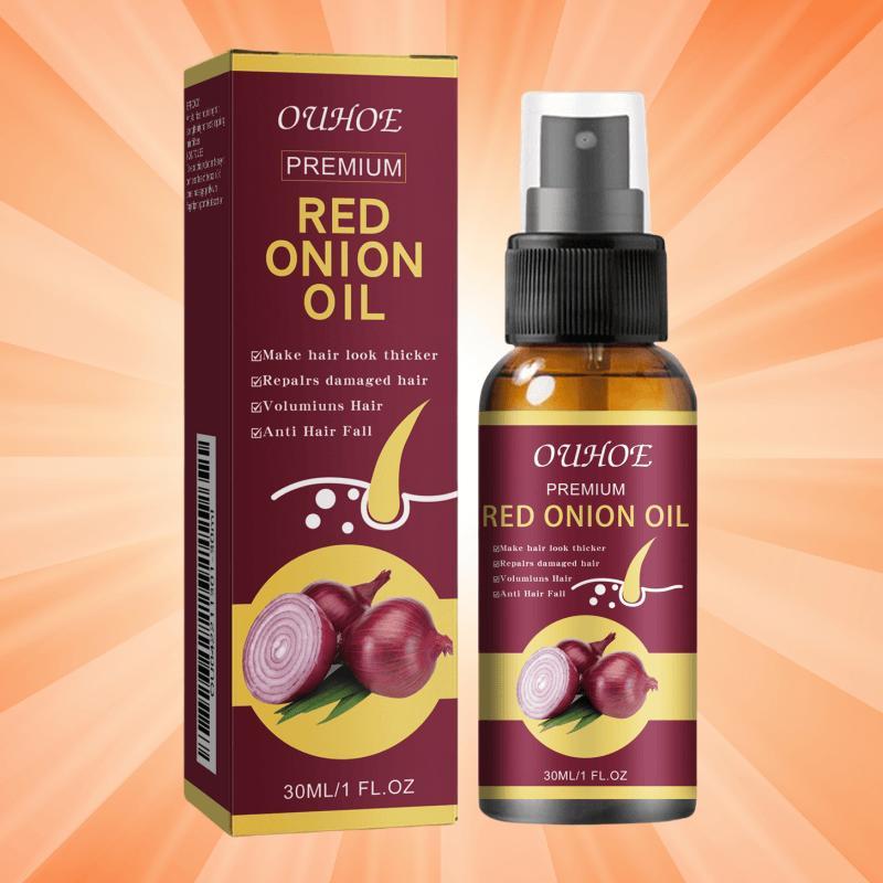 Red Onion Hair Oil, 1 Box 2 Boxes Hair Strengthening Oil, Hair Care Product for Men & Women, Moisturizing Hair Oil for Dry & Damaged Hair