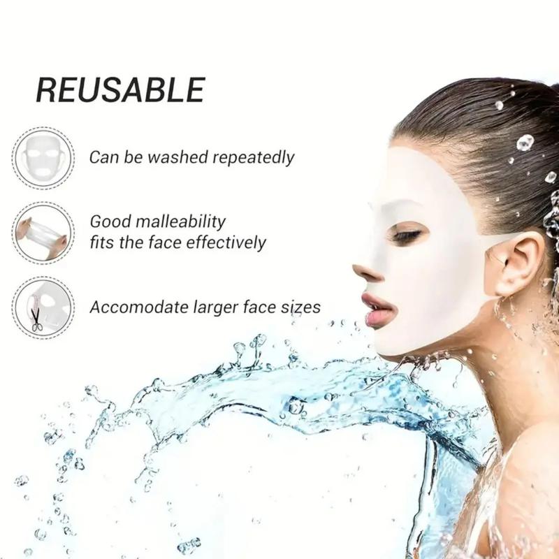 1pcs Silicone Face Mask Holder - Reusable, Evaporation-Proof, Moisturizing Facial Mask Cover, Beauty Face Tool - Includes Travel