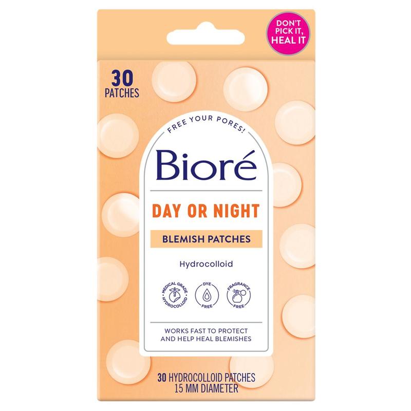 Bioré Blemish Patches, Medical Grade Ultra-Thin Hydrocolloid, for Covering Zits and Pimples, HSA FSA Approved, 30 count