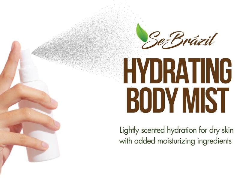 Se-Brazil Hydrating Body Mist 8 oz Light Scent Hydration Moisturizer