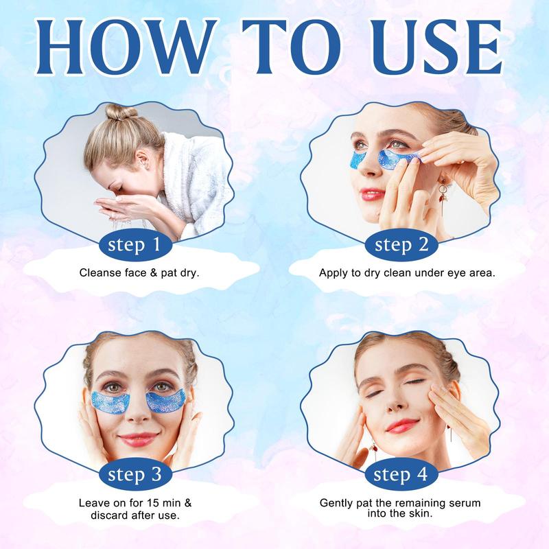 Marine Collagen Eye Mask, 1 Box Moisturizing Eye Mask, Lifting and Firming Eye Mask, Eye Care Product for Women & Men