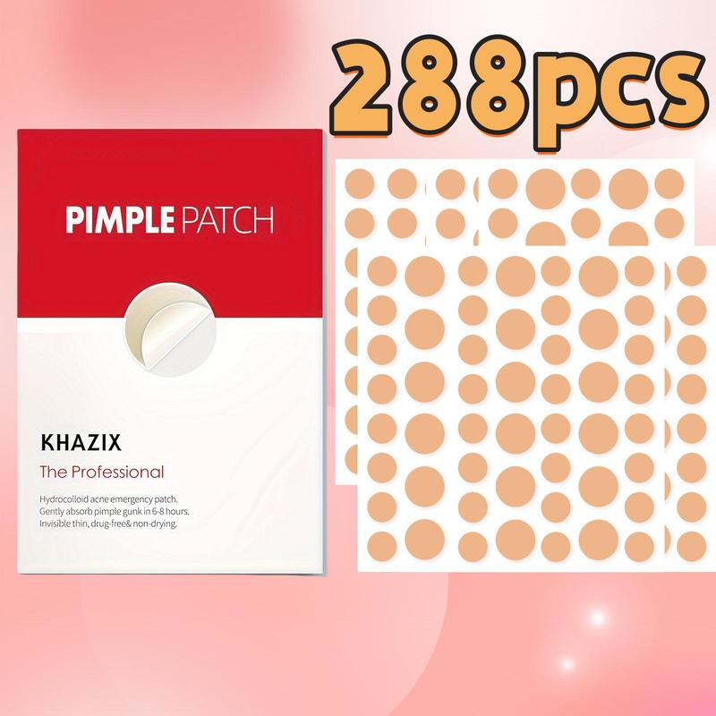 Round Shaped Acne Patches, 288pcs set Invisible Acne Cover Patches, Acne Care Patches, Facial Skin Care Products for Women & Men