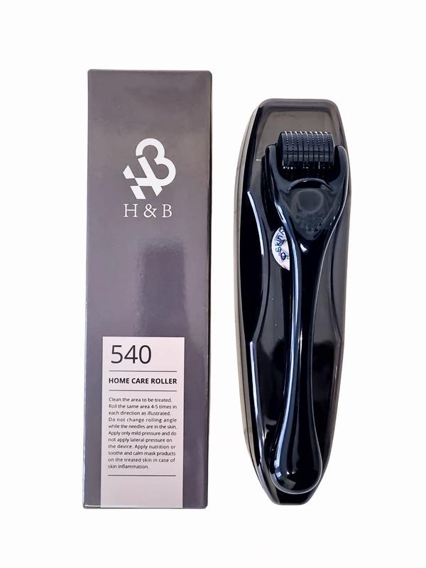 Premium Quality 0.25mm Derma Roller Black With Titanium Alloy Micro Needles For Hair And Beard Regrowth And Skin Regeneration.