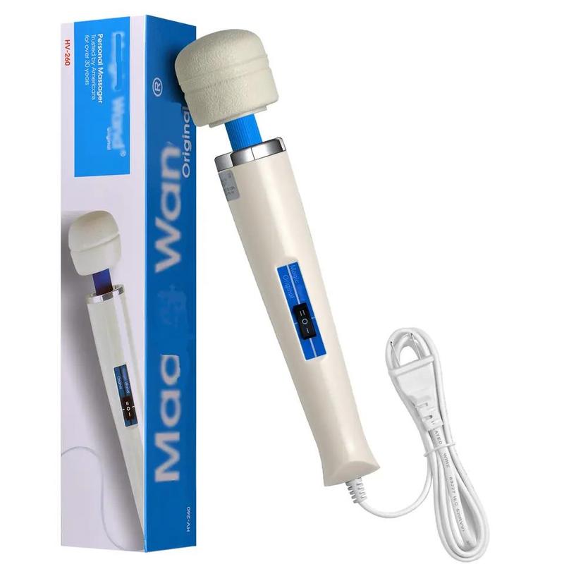 Authentic Magic Wand Massager Original HV-260 – Plug-in 2-Speed with Flexible Neck & Ultra-Powerful Motor for Deep, Rumbling, Muscle Relaxing Vibrations. 6-Foot Cord