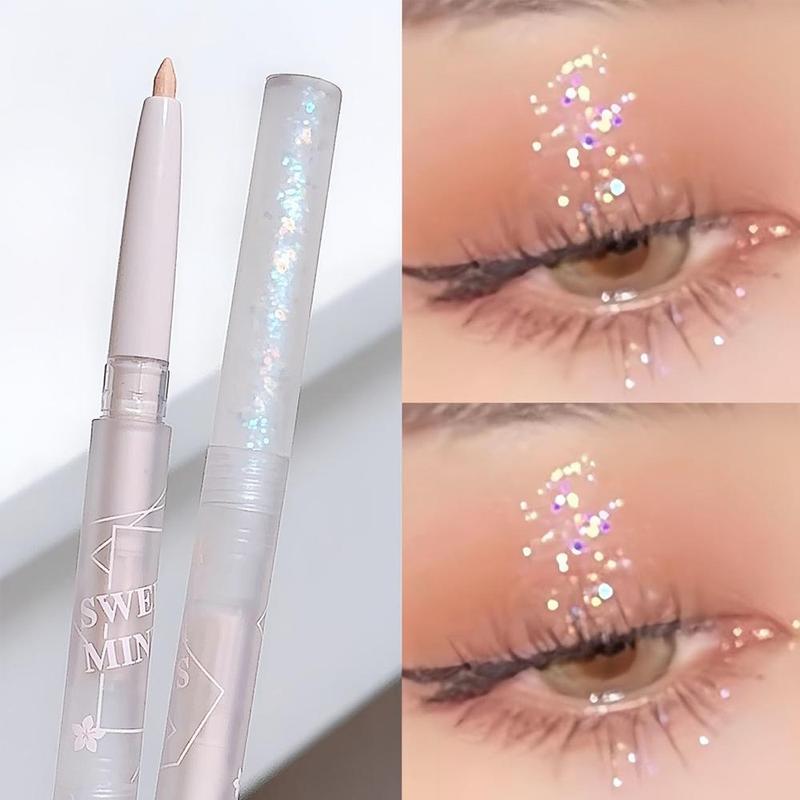 Double-ended Glitter Liquid Eyeshadow Pen, 1 Count Long Lasting Shimmering Eye Shadow Pen, High Pigmented Eye Cosmetic Product