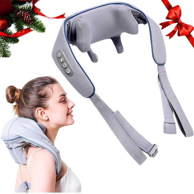 Constant Temperature Electric Body Massager, 1 Count Portable Cordless Neck Massager with 6D Extended Massage Heads, Neck & Shoulder Massage Pillow for Home Office, Back Massager, Massagers for Neck, Gift for Christmas, Christmas & Winter Gift Set