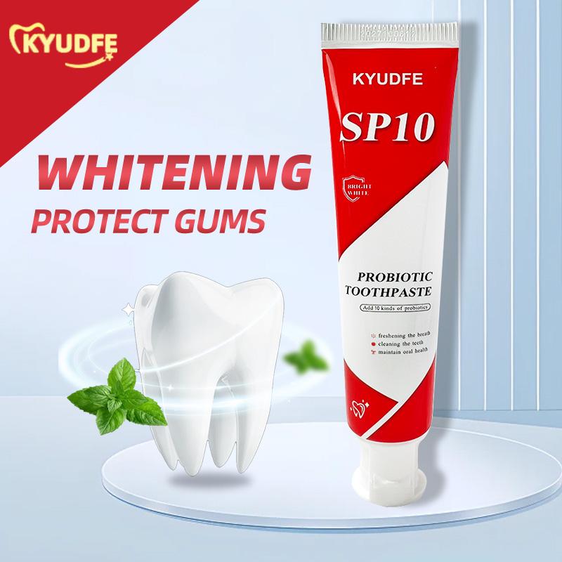 KYUDFE SP-10  Probiotic Whitening Toothpaste, Free of Fluoride, Hydroxyapatite, Anti plaque,  Management