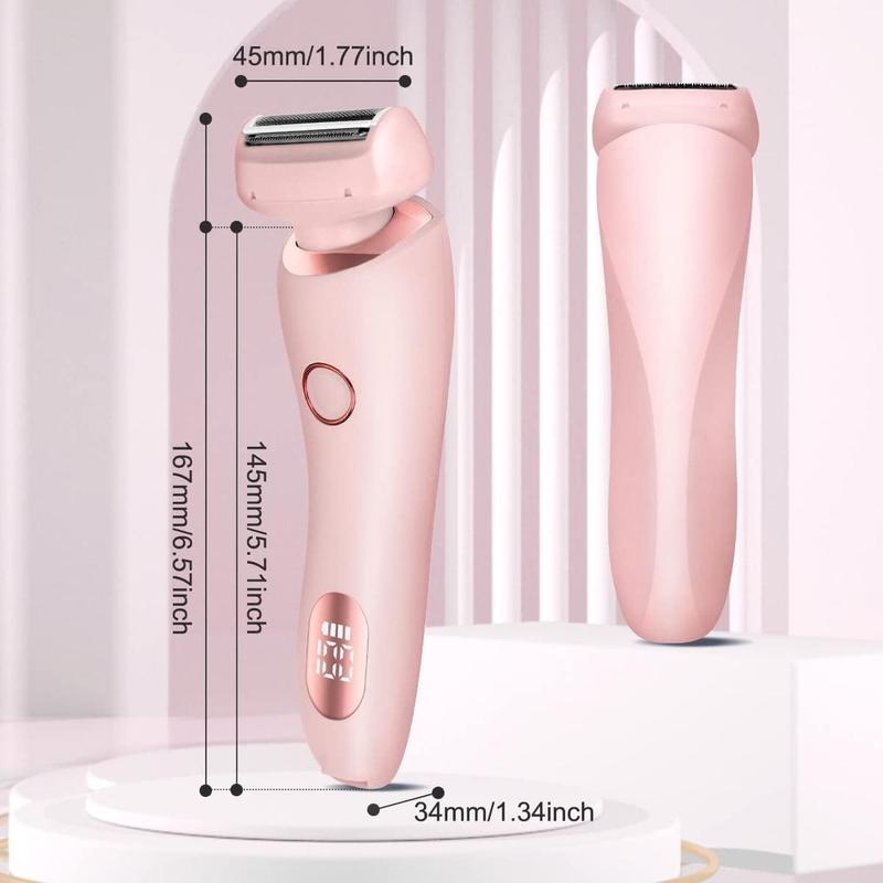 2 in 1 Electric Shaver, 1 Box Waterproof Wet & Dry Use Hair Removal Tool & Accessories, Safety Bikini Legs Underarm Hair Removal Tool for Women, Christmas Gift,  Electric Epilator Hair Removal,  Hair Removal Machine,  Hair Removal Kit