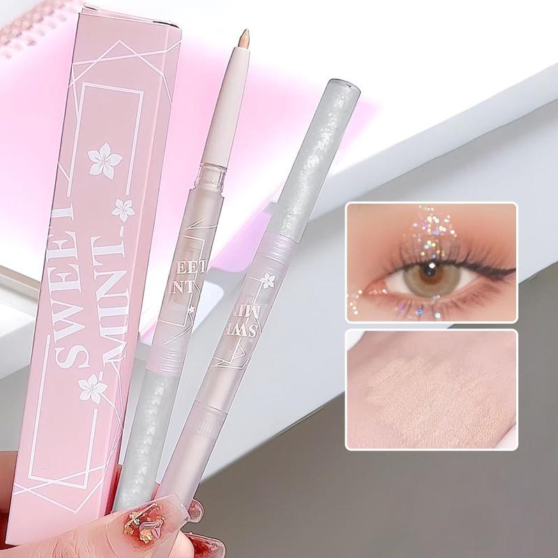 Double-ended Glitter Liquid Eyeshadow Pen, 1 Count Long Lasting Shimmering Eye Shadow Pen, High Pigmented Eye Cosmetic Product