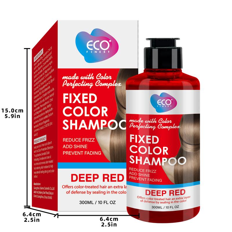 Fixed Color Care Shampoo 300ml   - Repair and Lock color, Moisture Replenishment & Frizz Reduction,  Liquid Form Shiny Colored Hair, 300ml hair care,Unisex Adult Coconut Oil-Infused Conditioner Haircare Smooth Herbal Fragrance Blend Conditioner Haircare