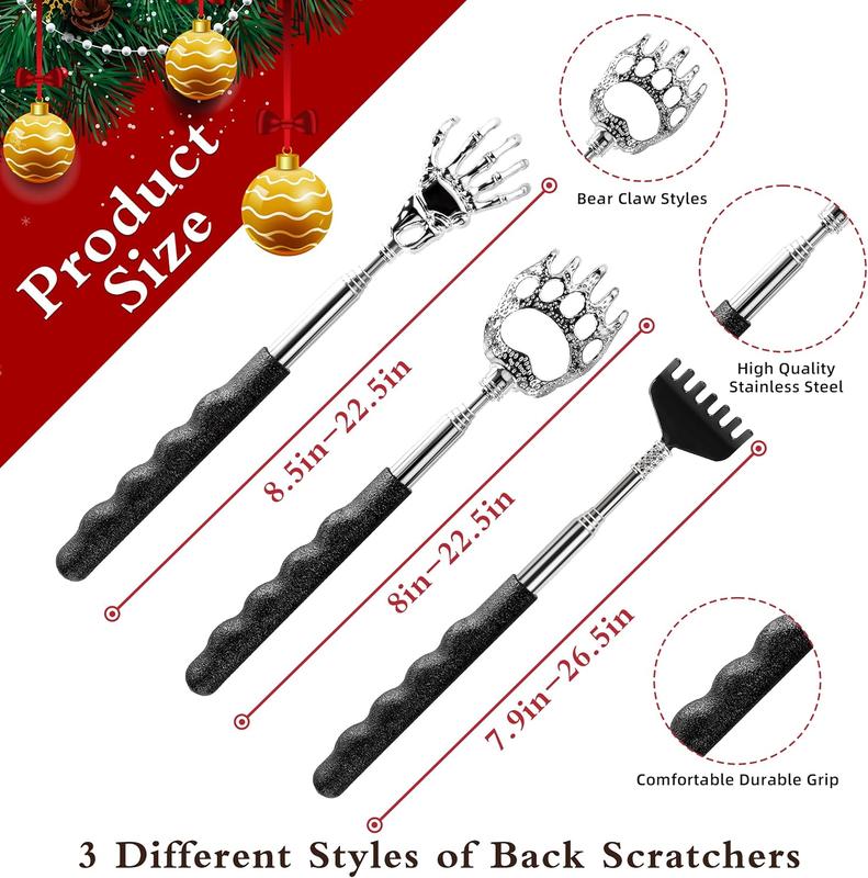 Scratcher Extendable Christmas Gifts Stocking Stuffer for Men Women Dad Adults Teens Funny Telescoping Manual  Massage Cool Gadget Tool for  in Christmas Gifts Box