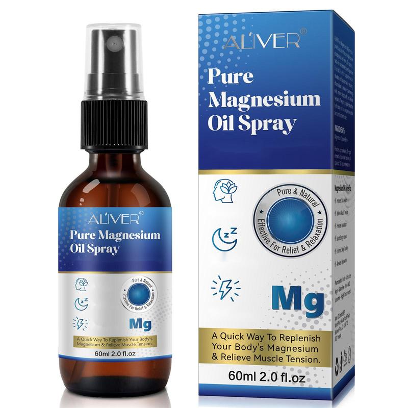 Aliver magnesium glycinate&foot spray oil-topical&pure magnesium for high cortisol,women and sleep