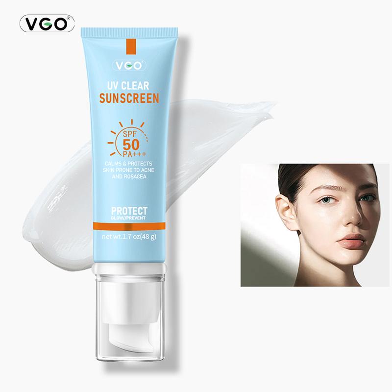 VGO Moisturizing Sun Cream SPF 50 PA+++ 48g Facial Skincare Sunscreen Makeup